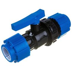 Кран шаровой ТПК-АКВА компрессионный разъемный d 20, 555220020