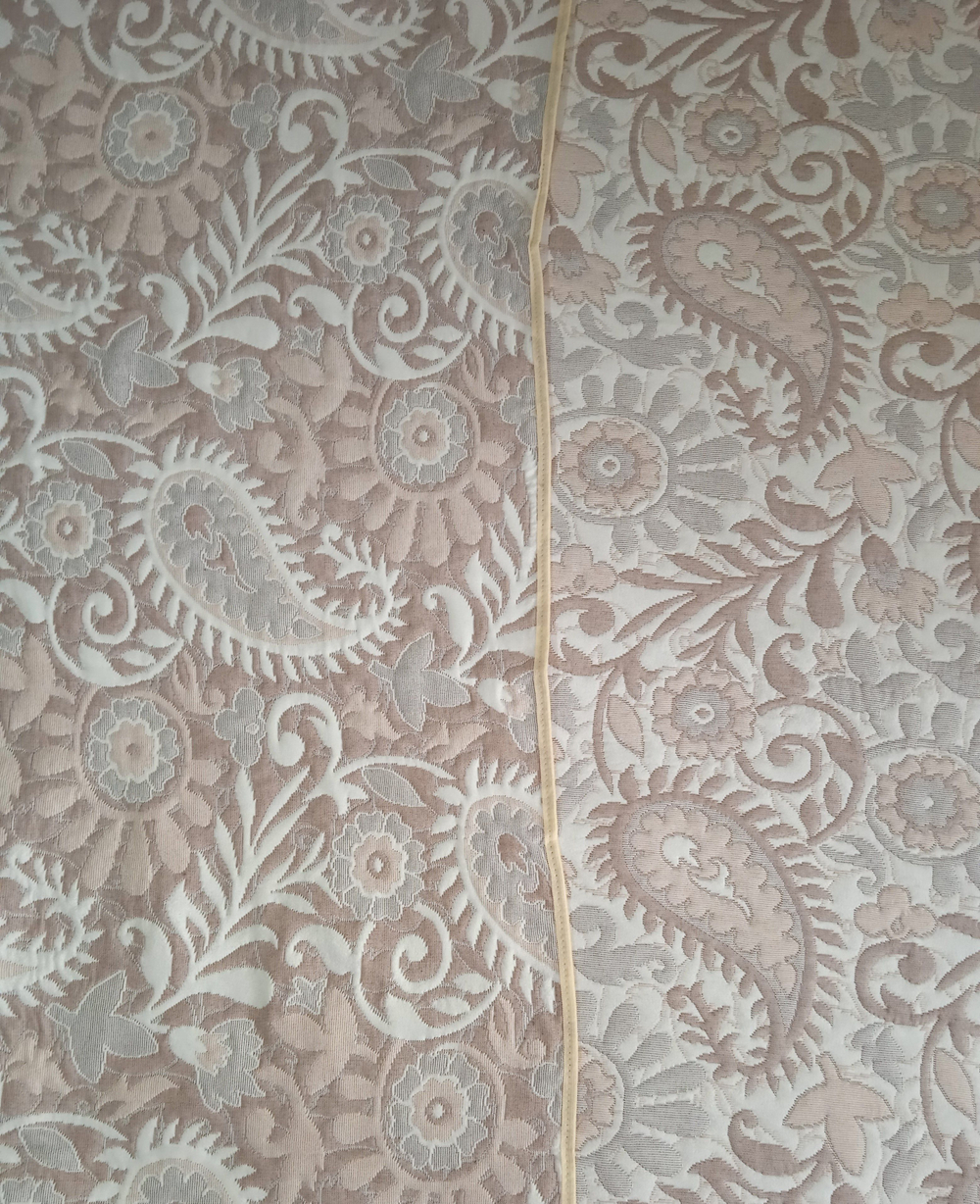 Покрывало жаккардовое двухстороннее Нежность 191-18 беж,серый 2.0 (180х200)