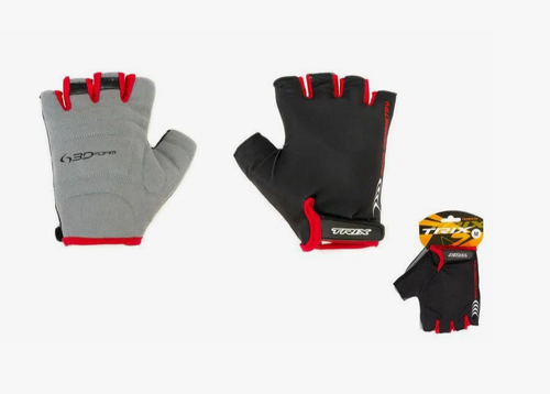 Перчатки TRIX nw  мужские, M, коротк. пальцы, гелев. вставки, дышащая лайкра/искусств. замша, черные