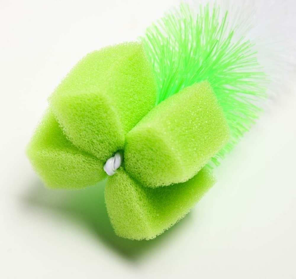 Ёршик для бутылочек с губкой, цвета МИКС 1593008