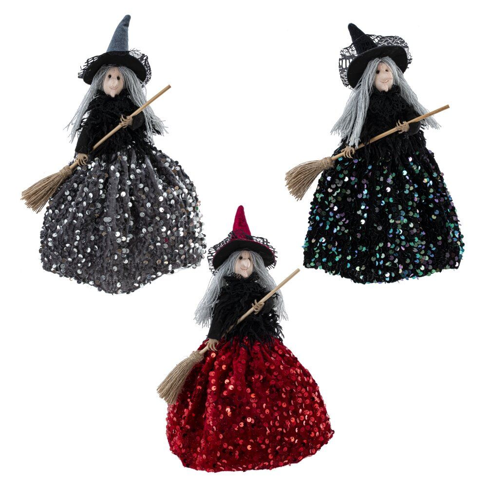 GAEM Изделие декоративное "Баба Яга", L15 W15 H28 см, 3в.