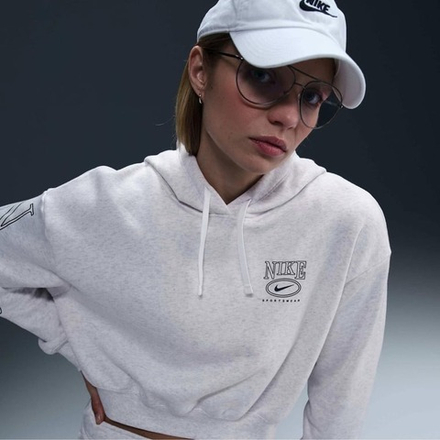 Толстовка женская NIKE W NSW CLUB FLC OS GX CRP HDY