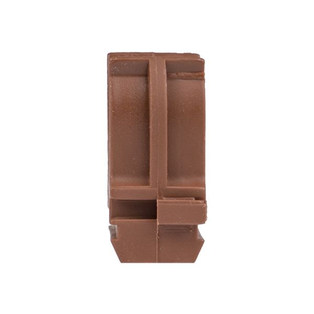 Крепеж-клипса d25 мм (10 шт) темное дерево EKF-Plast (10.00 шт.)