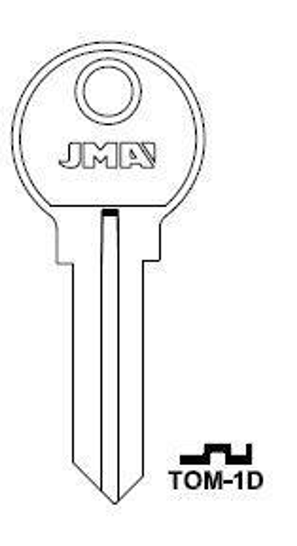 Заготовка английского ключа 10368 TOM-1D | TMS1D | RZA3 | TMK1