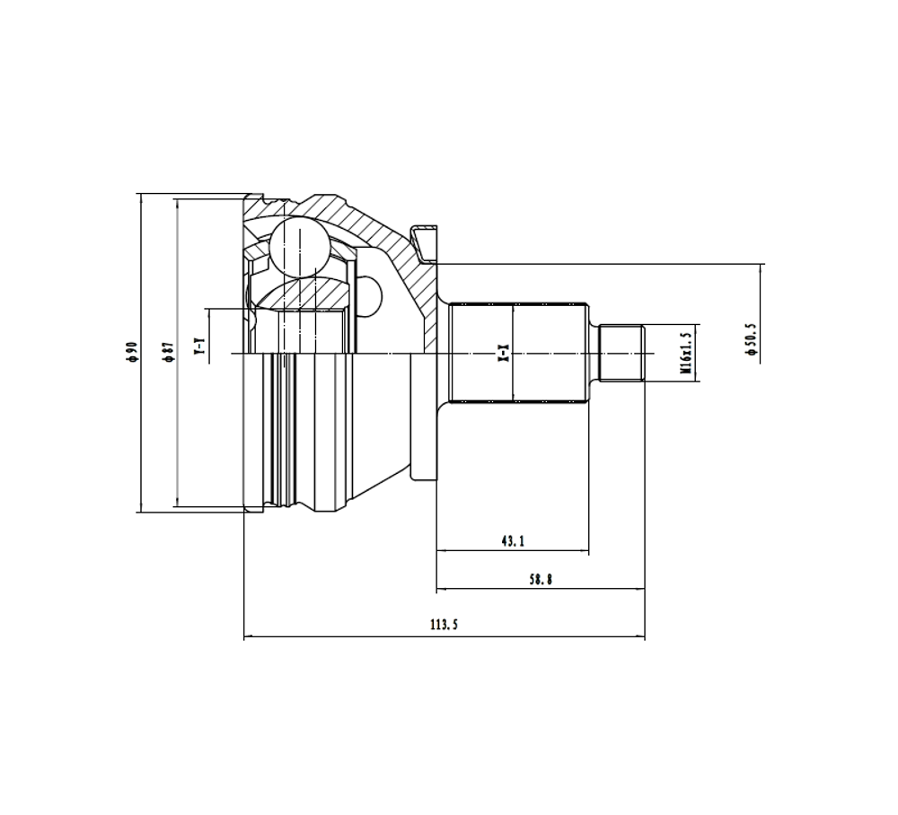 EWIGER - EW121150257-EWI - Joint Kit, drive shaft