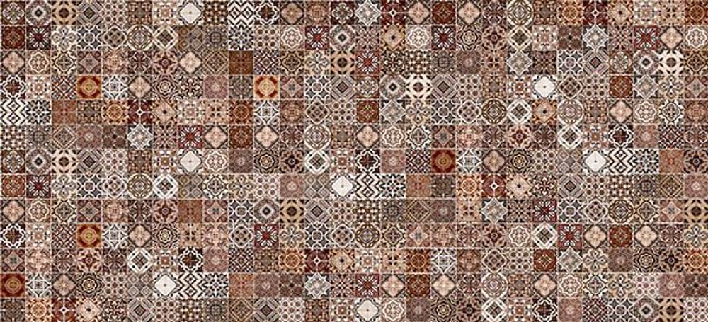 Настенная плитка Hammam рельеф коричневый (HAG111D)