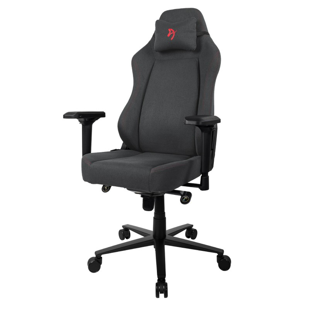 Компьютерное кресло (для геймеров) Arozzi Primo Woven Fabric - Black - Red logo (PRIMO-WF-BKRD)