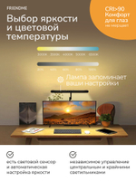 Светильник FRIENDME настольный на подставке светодиодный No.9 белый с тройным источником света. Яркость 1300 lum. 24W.
