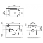Унитаз BelBagno Flay-R BB053CHR/BB865SC подвесной с сиденьем Микролифт