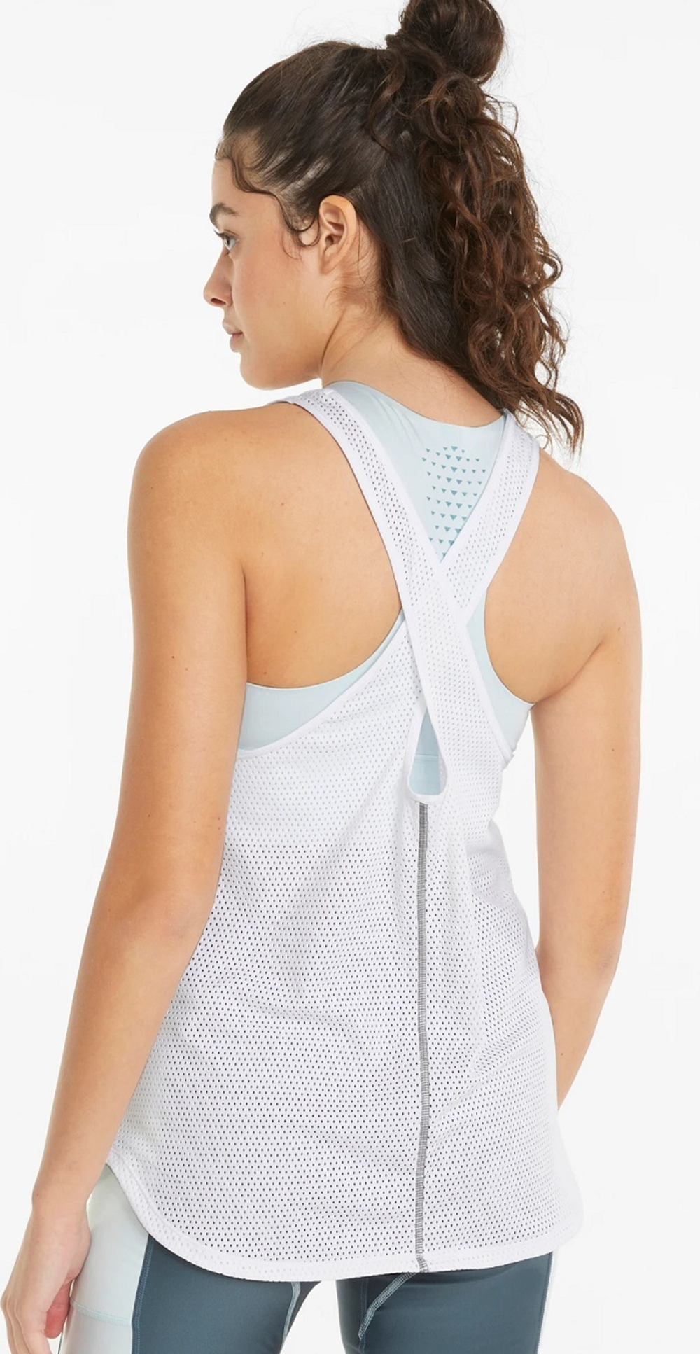 Женский топ теннисный Puma Run Cloudspun Marathon Tank - белый