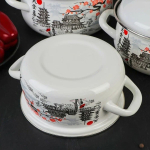 Набор эмалированной посуды 6 пр, кастрюли 1.5,2,3 л, Керчь, В-ка сак1/В-ка сакЭкстра, в асс