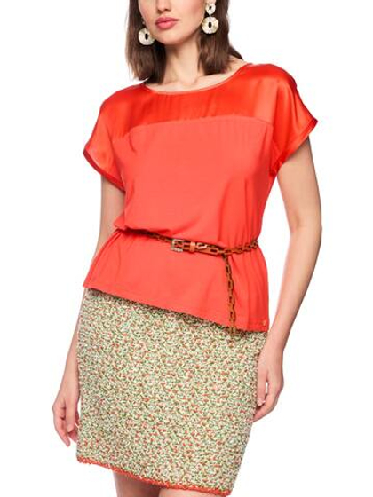 Marc Cain Футболка из комбинированной ткани