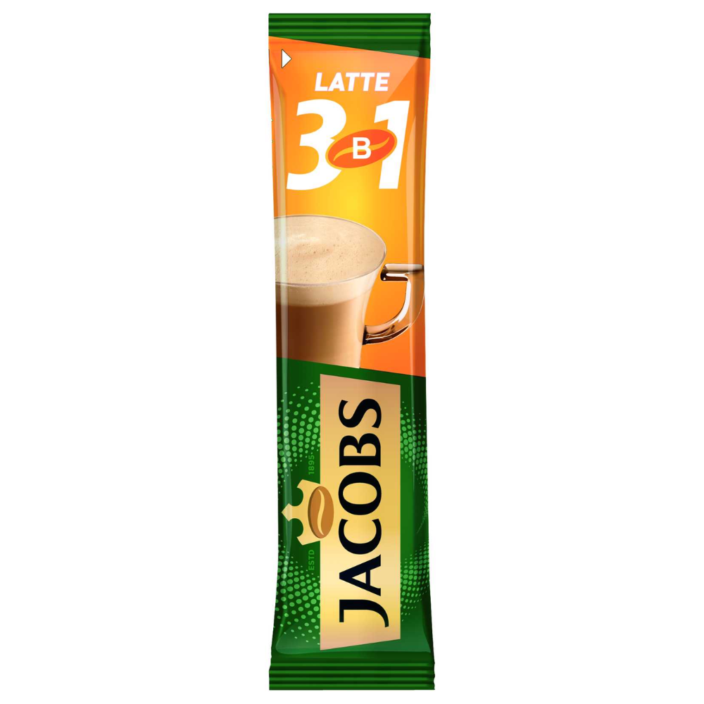 Кофе растворимый Jacobs Latte 3в1 13.5 гр