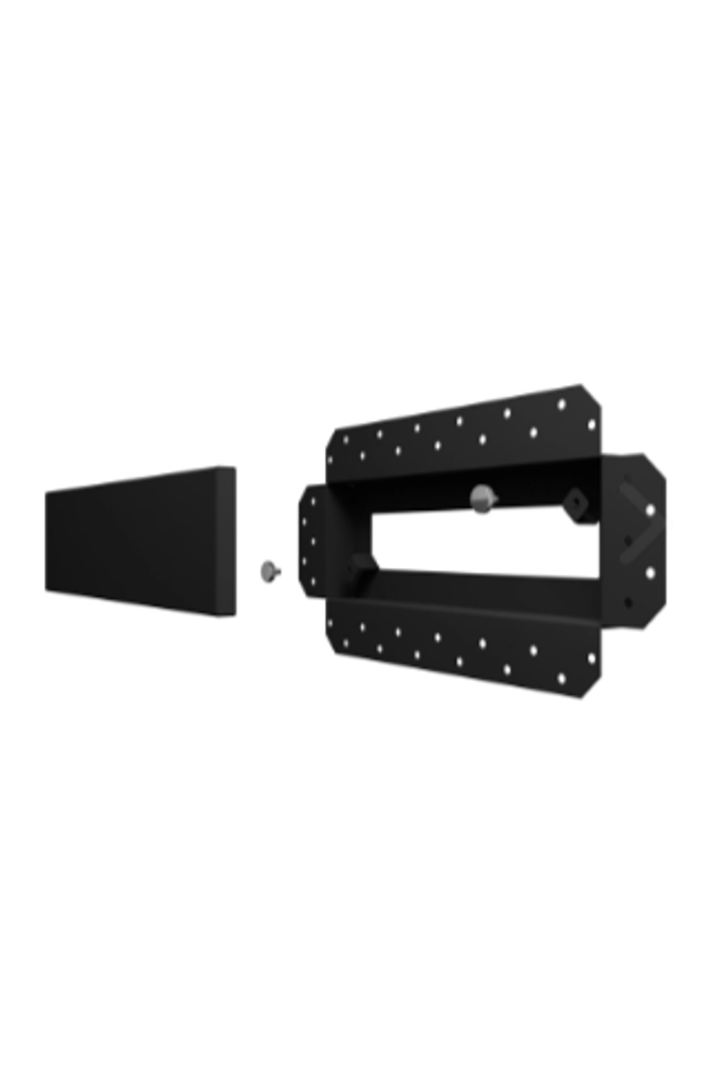 Решетка вентиляционная SGR 250x100 окраш.сталь Matt black ERA