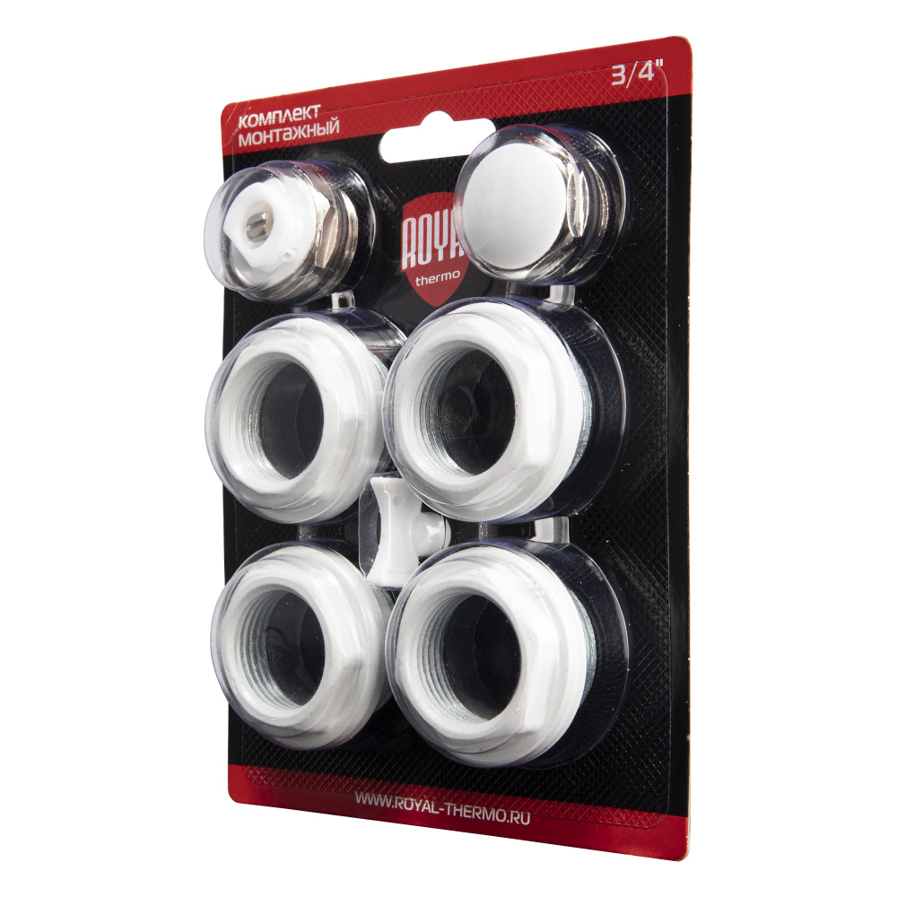 Комплект монтажный Royal Thermo 1”х 3/4quot; белый
