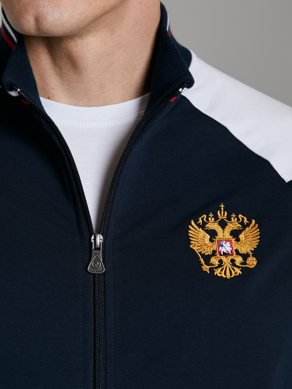 Спортивный костюм мужской RUSSIA 11M-00-454/2 темно-синий