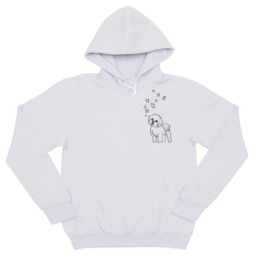 Толстовка "Мальтезе и бабочки"