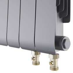 Радиатор биметаллический Royal Thermo Infinity 500 Silver Satin VR80 - 12 секц.