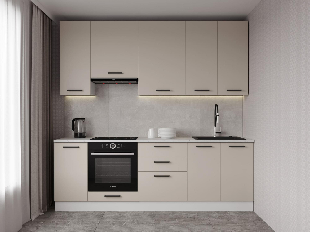 Кухонный гарнитур Шампань 2400 (верх 950 мм) столешница 26 мм