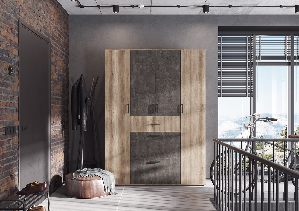 НЕЛЬСОН-3 Шкаф 4-х дверный