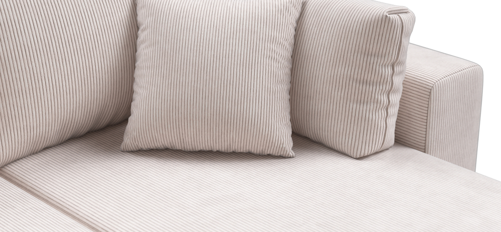 Угловой диван Босс Прайм Макс Вельвет Корд бежевый