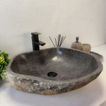 Раковина из речного камня RS-63374 (53*50*15) 0123