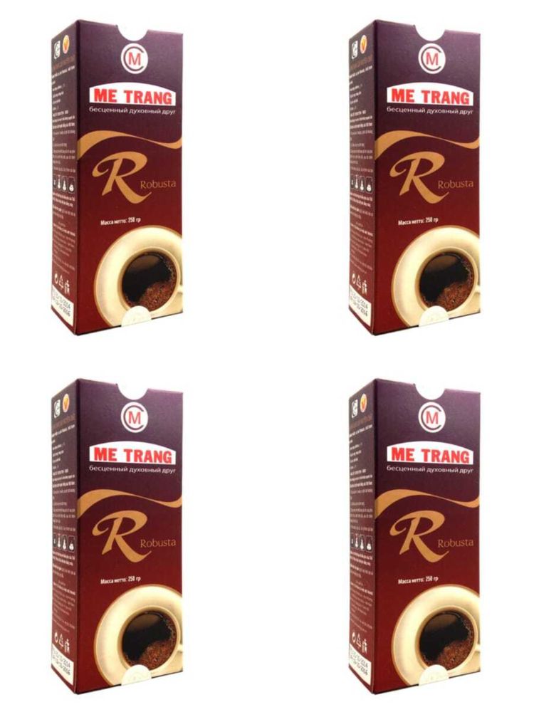 Кофе Me Trang Robusta молотый 250 гр, 4 шт