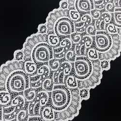 Кружево эластичное белое 17 см