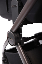 Коляска 2 в 1 Peppy Monaco thermo Black (черный), рама серо-коричневая