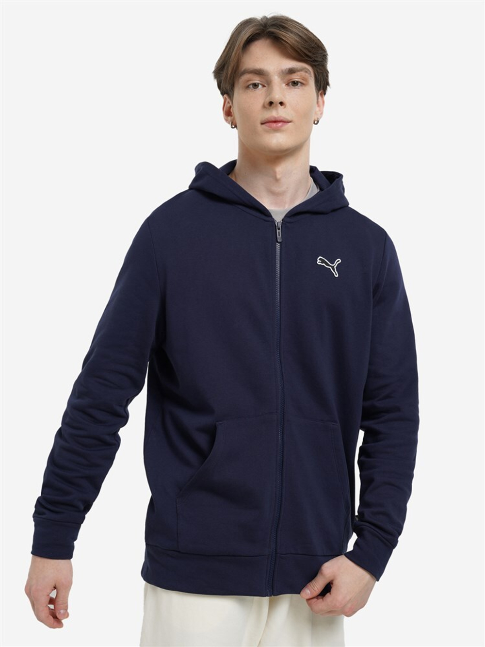 Толстовка мужская PUMA BETTER ESSENTIALS Full-Zip Hoodie FL