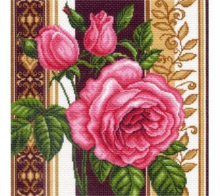 "Розовый каприз 1"-1419 канва с рисунком