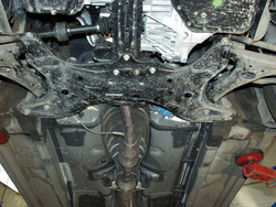 Защита картера двигателя, КПП (2 мм, сталь) для Toyota Corolla 2000-2007 (V = 1.4; 1.5; 1.6; 1.4d; 2.0d 2WD) Sheriff.24.0648