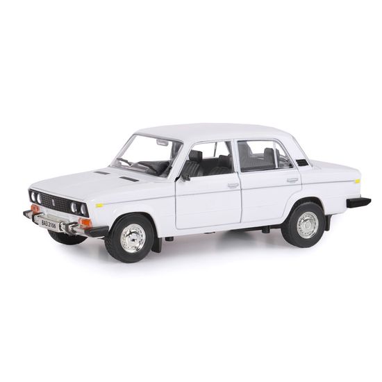 Модель машины  ТМ АВТОПАНОРАМА 1/22 ВАЗ 2106, белый (свет, звук) JB1200163