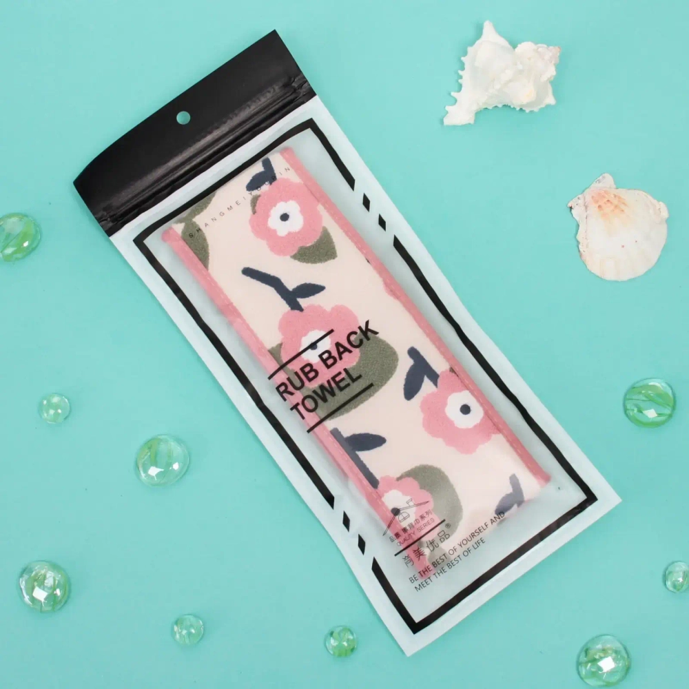 Мочалка для тела «Ultramarine - Сакура», пилинг эффект, цвет как на фото, 9*70см, Zip пакет