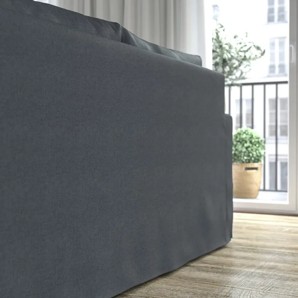 Диван 3-местный с оттоманкой - IKEA HYLTARP/ХИЛТАРП ИКЕА, серый
