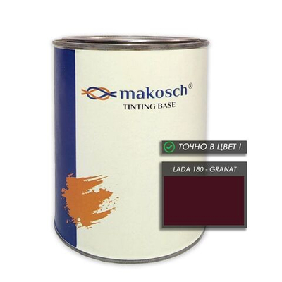 Автоэмаль makosch/LADA 180, Базовая эмаль, красный, база, 800мл.