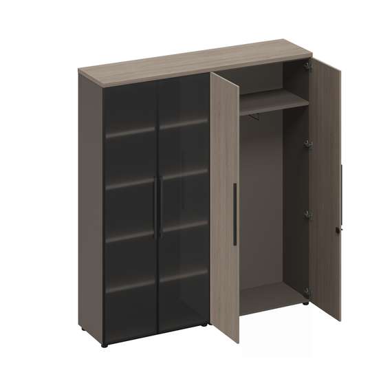 Шкаф для документов (стекло-одежда) РС 317 ДЧ/ЛС