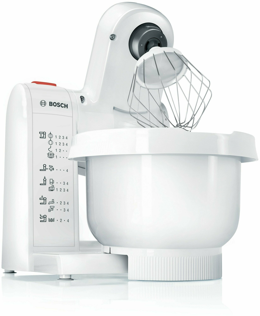 Кухонная машина BOSCH MUM4 MUMP1000, белый/красный