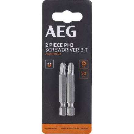 Биты 2 шт, РН3, 50 мм AEG ASDPH3502 4932479526