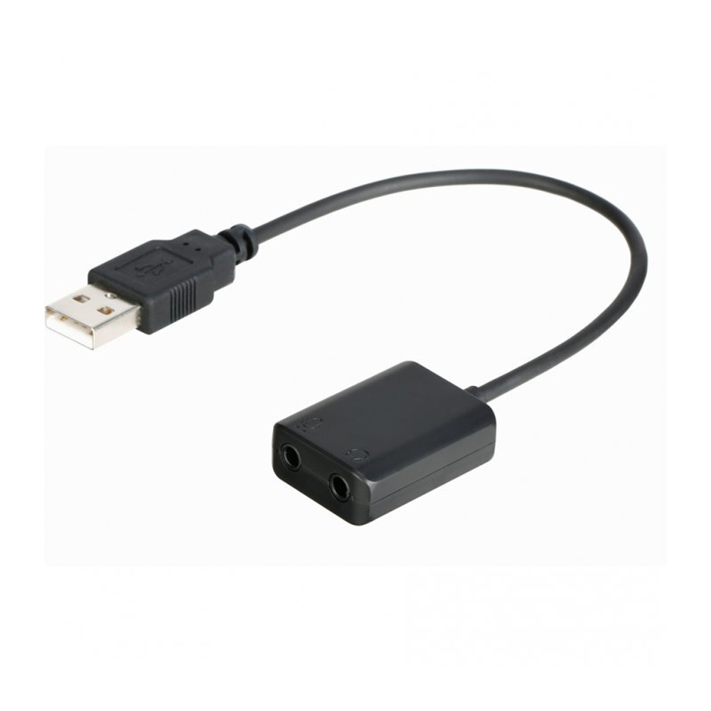 USB-адаптер Saramonic EA2L (15см) с 2мя выходами 3.5мм TRS для микрофона и наушников