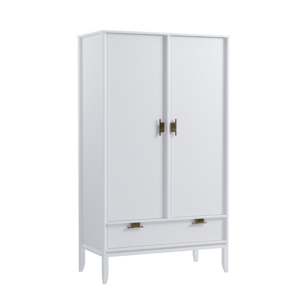 Шкаф 2х дверный «Бридж» белый лак