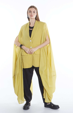 ЖАКЕТ С РУКАВАМИ ИЗ ВУАЛИ