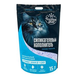 Силикагелевый наполнитель Чистое дело "Синее небо" для кошачьего туалета