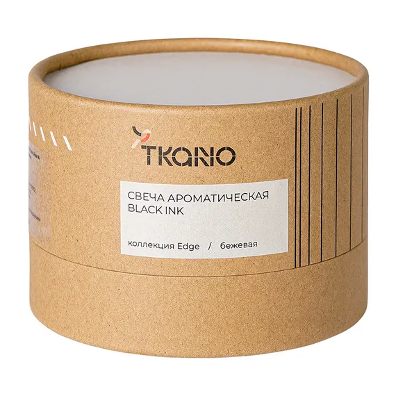 Свеча ароматическая black ink из коллекции edge, бежевый, 30 ч