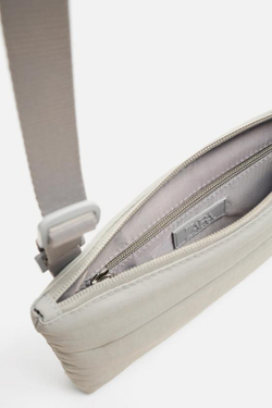 ZARA ТЕХНИЧЕСКАЯ СУМКА ЧЕРЕЗ ПЛЕЧО, СЕРЫЙ