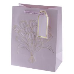 GAEM Пакет подарочный S (бумага 210г/м2, блок 12шт), L18 W10 H23 см, 4в.