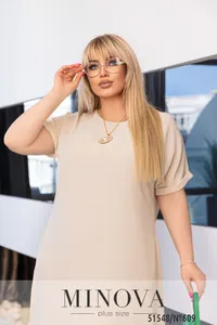 Платье 609-кремовый Minova