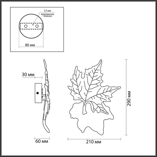 Настенный светодиодный светильник Odeon Light EVA 4371/6WL