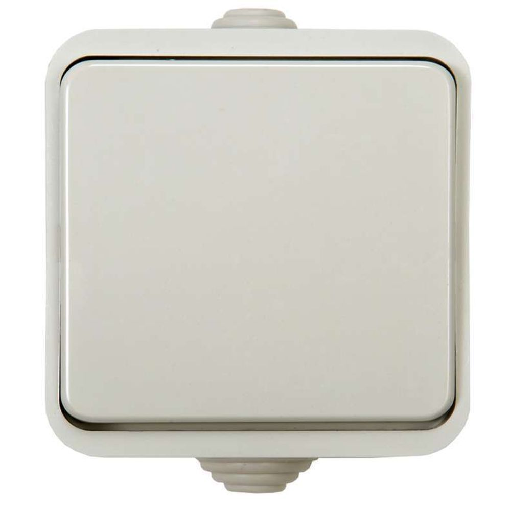 Выключатель 1-кл. ОП Aqua 3100 10А IP44 п/герм. бел. ASD / IN HOME 4690612000428