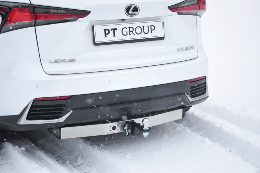 Фаркоп с унив. электрикой Smart, съемный квадрат, с НЕРЖ накладкой TOYOTA RAV4 2013-2018, LEXUS NX (с одной выхлопной трубой) 2014- (паспорт и сертификат) ПТ ГРУПП.LNX-20-991124.00